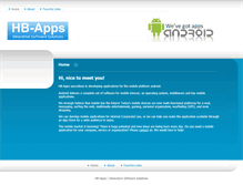 Tablet Screenshot of hb-apps.com